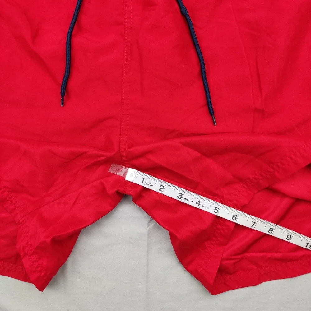 U.S. Polo Assn. Swimming Trunks Mens XXL‎ Red Blue Board Shorts Mesh Lined Logo
